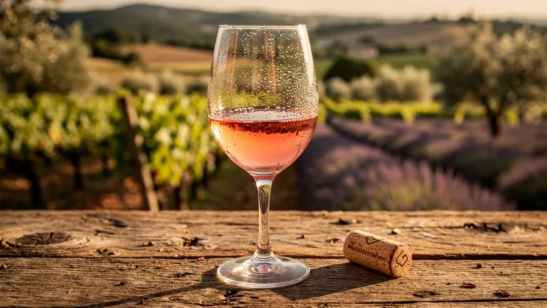 Verre de rosé IGP Méditerranée changeant de couleur après dix minutes en verre, avis honnête à petit budget