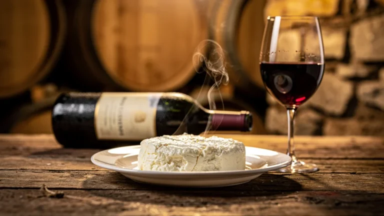 Accord raté fromage-vin brousse douce et vin rouge tannique servi trop chaud